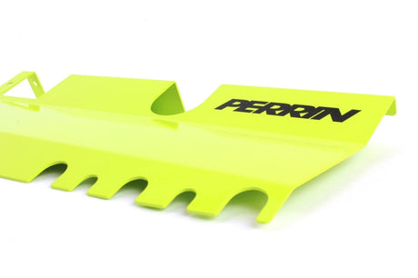Perrin 15-21 WRX/STI Radiator Shroud (With OEM Intake Scoop) - Neon Yellow Perrin Performance Radiator Shrouds  AXOPROS