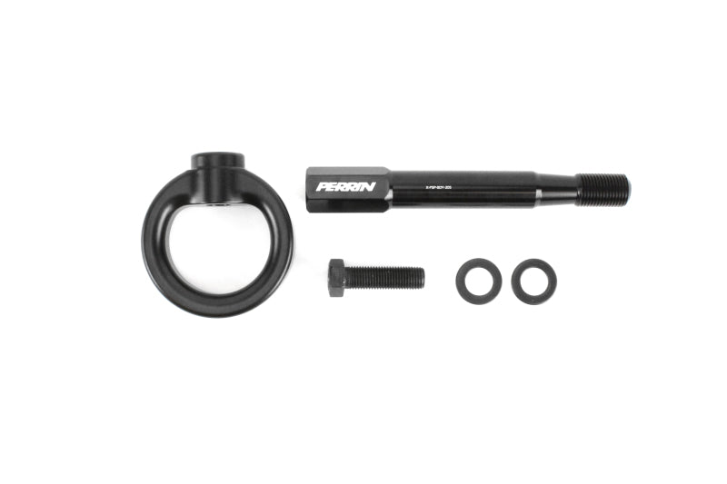 PERRIN 15-21 Subaru WRX/STI Tow Hook Kit (Rear) - Black Perrin Performance Tow Hooks  AXOPROS