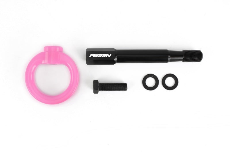 Perrin 15-19 Subaru WRX/STI Tow Hook Kit (Rear) - Hyper Pink Perrin Performance Tow Hooks  AXOPROS