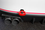 PERRIN 15-21 Subaru WRX/STI Tow Hook Kit (Rear) - Red Perrin Performance Tow Hooks  AXOPROS