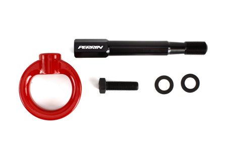 PERRIN 15-21 Subaru WRX/STI Tow Hook Kit (Rear) - Red Perrin Performance Tow Hooks  AXOPROS