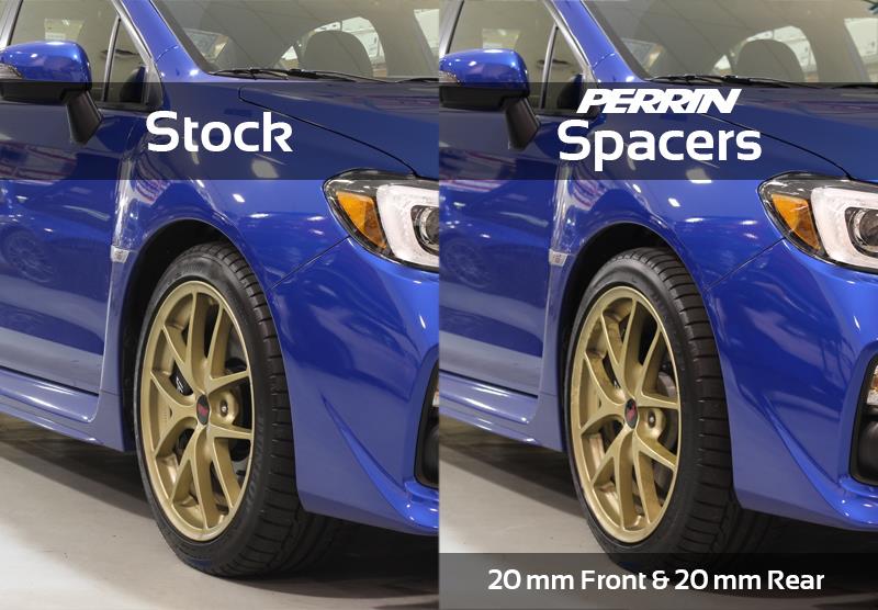PERRIN 15-25 Subaru WRX / 05-21 STI 20mm Wheel Spacers 5x114.3 56mm CB - Pair Perrin Performance Wheel Spacers & Adapters  AXOPROS