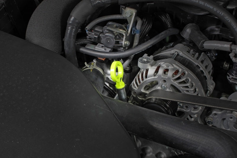 PERRIN 15-25 Subaru WRX & 13-25 BRZ/FR-S/86/GR86 Dipstick Handle Loop Style - Neon Yellow Perrin Performance Dipsticks  AXOPROS