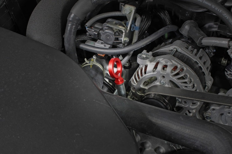 PERRIN 15-25 Subaru WRX & 13-25 BRZ/FR-S/86/GR86 Dipstick Handle Loop Style - Red Perrin Performance Dipsticks  AXOPROS