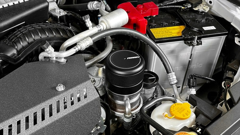 Perrin 2015+ Subaru WRX/STI Oil Filter Cover - Black Perrin Performance Oil Filters  AXOPROS