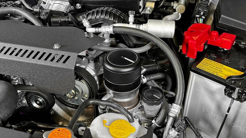 Perrin 2015+ Subaru WRX/STI Oil Filter Cover - Black Perrin Performance Oil Filters  AXOPROS