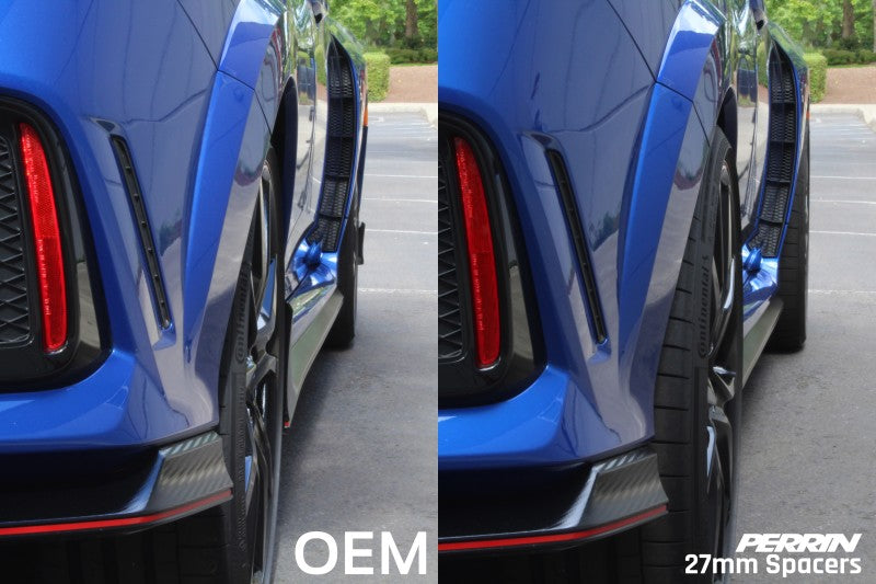 Perrin 17-18 Honda Civic Type R 64.1mm Hub 5x120 27mm Wheel Spacers (One Pair) Perrin Performance Wheel Spacers & Adapters  AXOPROS