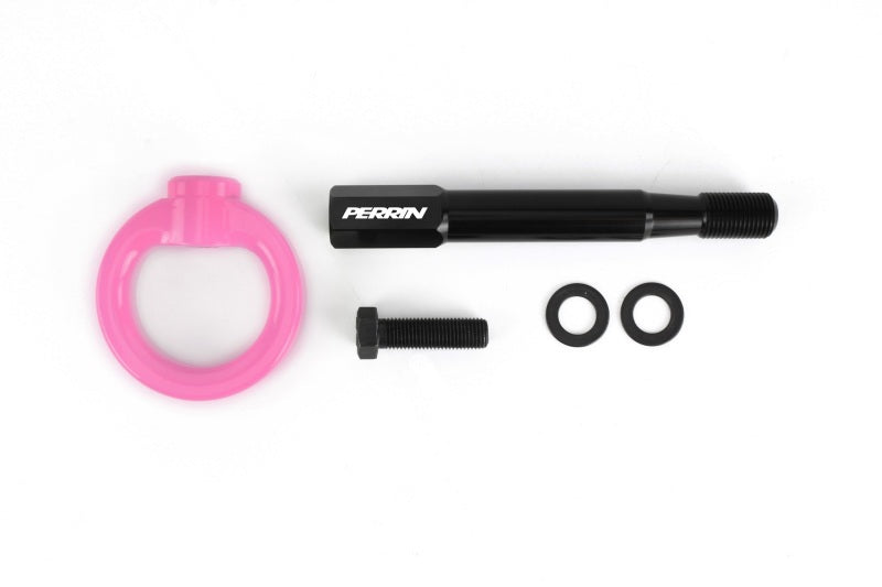 Perrin 18-21 WRX/STI / 13-20 BRZ / 17-20 Toyota 86 Front Tow Hook Kit - Hyper Pink Perrin Performance Tow Hooks  AXOPROS