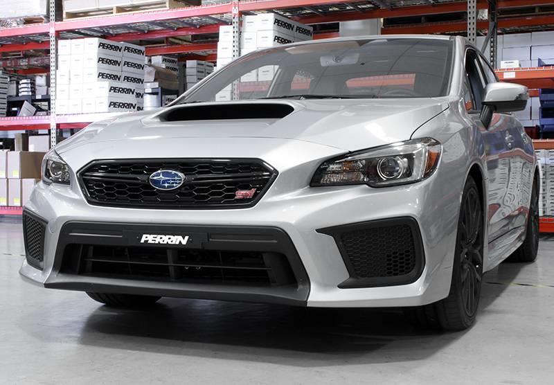PERRIN 18-21 Subaru WRX/STI License Plate Delete - Black Perrin Performance License Plate Relocation  AXOPROS