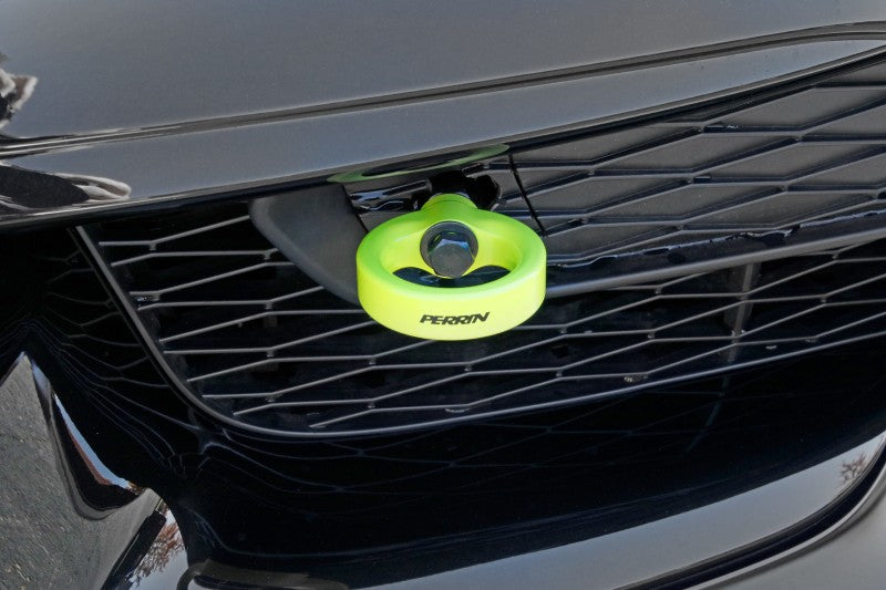 Perrin 2020 Toyota Supra Tow Hook Kit (Front) - Neon Yellow Perrin Performance Tow Hooks  AXOPROS