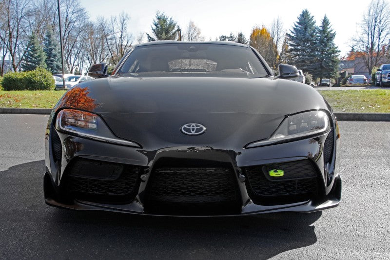Perrin 2020 Toyota Supra Tow Hook Kit (Front) - Neon Yellow Perrin Performance Tow Hooks  AXOPROS