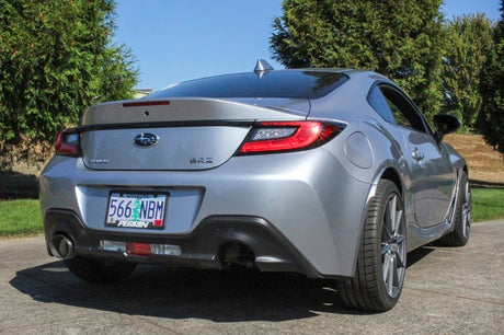 Perrin 2022 BRZ/GR86 Axle Back Exhaust SS (Single Side Exit w/Helmholtz Chamber) Perrin Performance Axle Back  AXOPROS