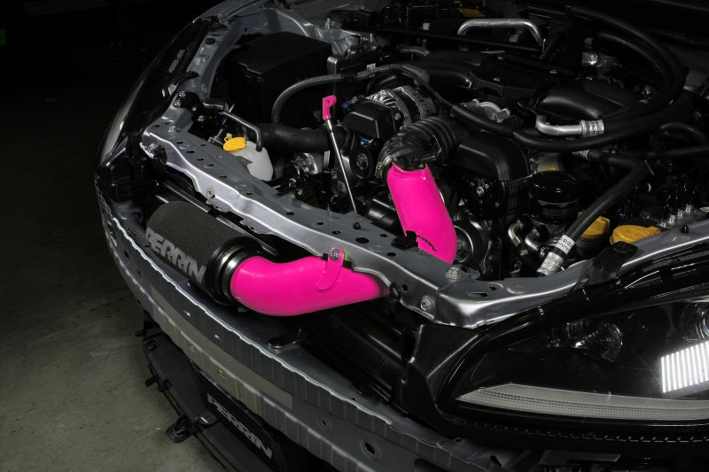 Perrin 22-23 Subaru BRZ/GR86 Cold Air Intake - Hyper Pink Perrin Performance Cold Air Intakes  AXOPROS