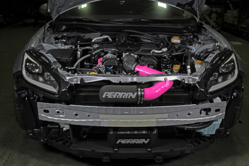 Perrin 22-23 Subaru BRZ/GR86 Cold Air Intake - Hyper Pink Perrin Performance Cold Air Intakes  AXOPROS