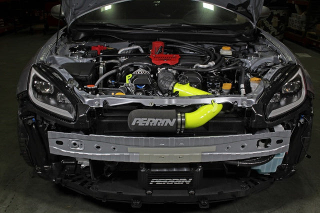 Perrin 22-23 Subaru BRZ/GR86 Cold Air Intake - Neon Yellow Perrin Performance Cold Air Intakes  AXOPROS