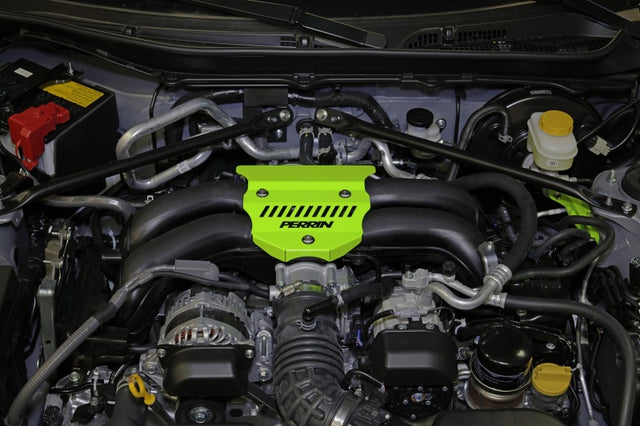 PERRIN 22-25 Subaru BRZ / Toyota GR86 Engine Cover - Neon Yellow Perrin Performance Engine Covers  AXOPROS
