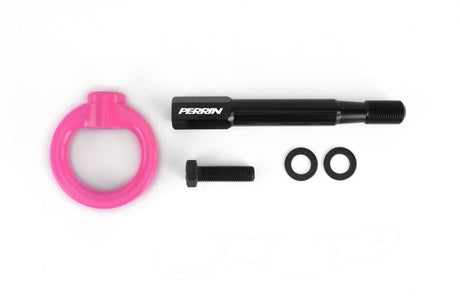 Perrin 2022 Subaru WRX / 18-21 Crosstrek Tow Hook Kit (Rear) - Hyper Pink Perrin Performance Tow Hooks  AXOPROS