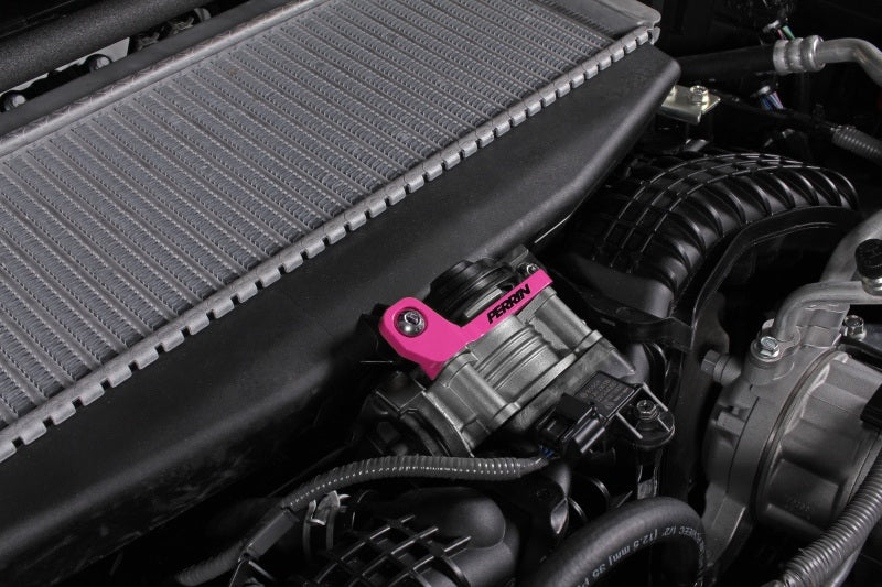PERRIN 22-25 Subaru WRX / 19-25 Ascent / 20-25 Outback & Legacy Turbo TMIC Bracket - Hyper Pink Perrin Performance Brackets  AXOPROS