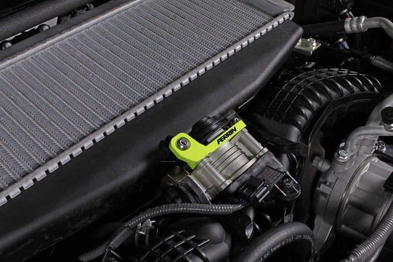 PERRIN 22-25 Subaru WRX / 19-25 Ascent / 20-25 Outback & Legacy Turbo TMIC Bracket - Neon Yellow Perrin Performance Brackets  AXOPROS