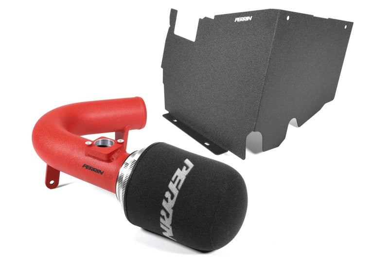 Perrin 22-24 Subaru WRX Cold Air Intake w/ Heatshield - Red Perrin Performance Cold Air Intakes  AXOPROS