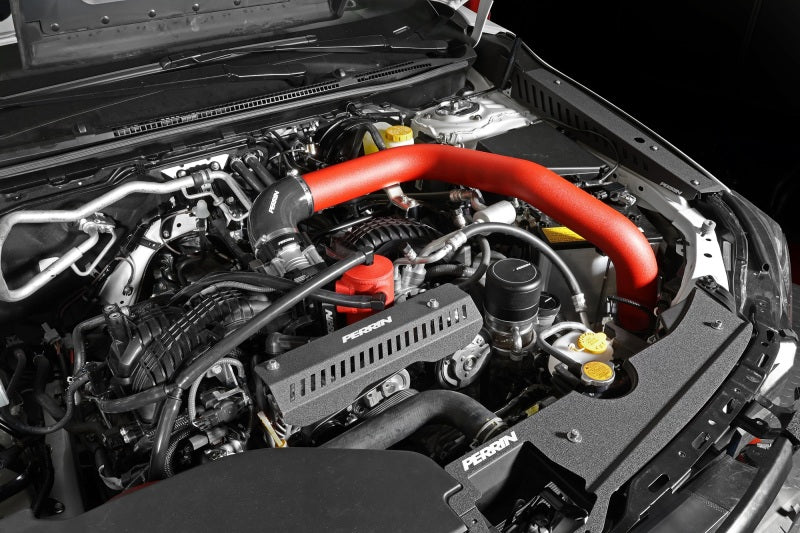 PERRIN 22-25 Subaru WRX Front Mount Intercooler Kit (Red Tubes & Silver Core) Perrin Performance Intercoolers  AXOPROS