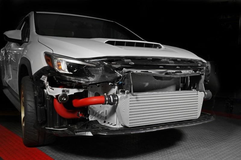 PERRIN 22-25 Subaru WRX Front Mount Intercooler Kit (Red Tubes & Silver Core) Perrin Performance Intercoolers  AXOPROS