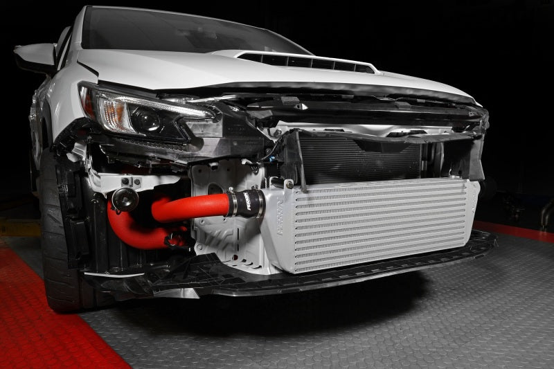 PERRIN 22-25 Subaru WRX Front Mount Intercooler Kit (Red Tubes & Silver Core) Perrin Performance Intercoolers  AXOPROS