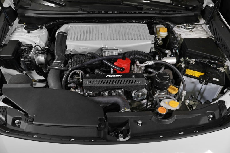 PERRIN 22-25 Subaru WRX Pulley Cover - Black (SHORT - For Use w/PERRIN AOS) Perrin Performance Engine Covers  AXOPROS