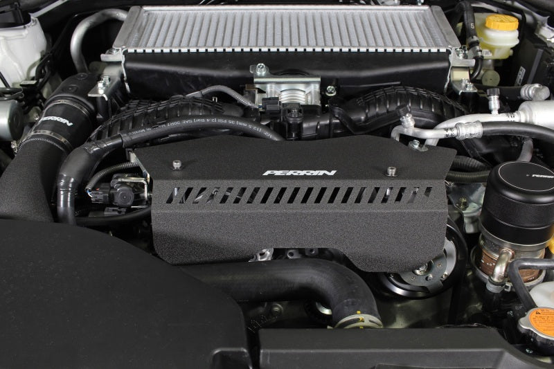 PERRIN 22-25 Subaru WRX Pulley Cover - Black (TALL - For Use w/o PERRIN AOS) Perrin Performance Engine Covers  AXOPROS