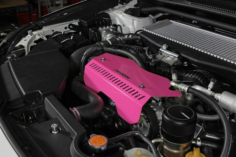 PERRIN 22-25 Subaru WRX Pulley Cover - Hyper Pink (TALL - For Use w/o PERRIN AOS) Perrin Performance Engine Covers  AXOPROS