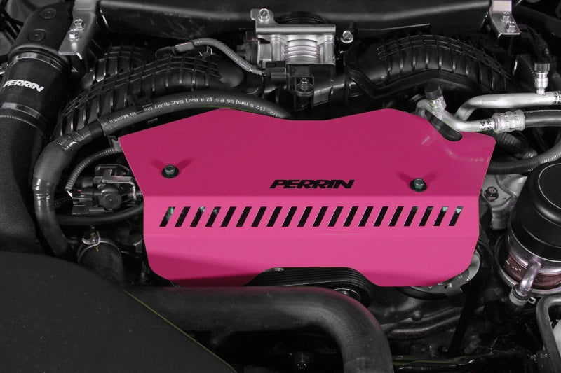 PERRIN 22-25 Subaru WRX Pulley Cover - Hyper Pink (TALL - For Use w/o PERRIN AOS) Perrin Performance Engine Covers  AXOPROS