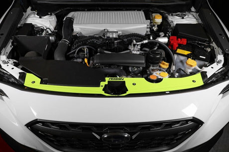 Perrin 22-23 Subaru WRX Radiator Shroud - Neon Yellow Perrin Performance Radiator Shrouds  AXOPROS