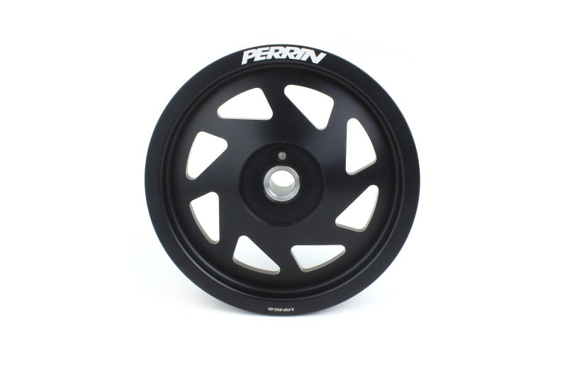 PERRIN 22-25 Subaru WRX/BRZ & Toyota GR86 / 20-25 FXT/OBXT Lightweight Crank Pulley - Black Perrin Performance Pulleys - Crank, Underdrive  AXOPROS