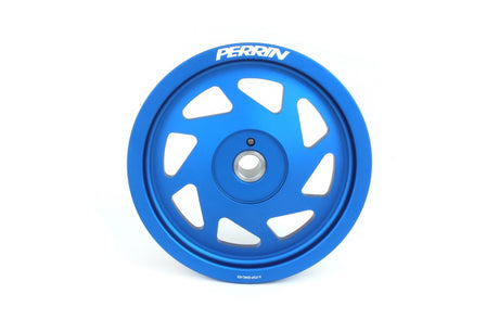 PERRIN 22-25 Subaru WRX/BRZ & Toyota GR86 / 20-25 FXT/OBXT Lightweight Crank Pulley - Blue Perrin Performance Pulleys - Crank, Underdrive  AXOPROS