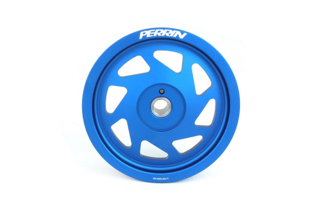 PERRIN 22-25 Subaru WRX/BRZ & Toyota GR86 / 20-25 FXT/OBXT Lightweight Crank Pulley - Blue Perrin Performance Pulleys - Crank, Underdrive  AXOPROS