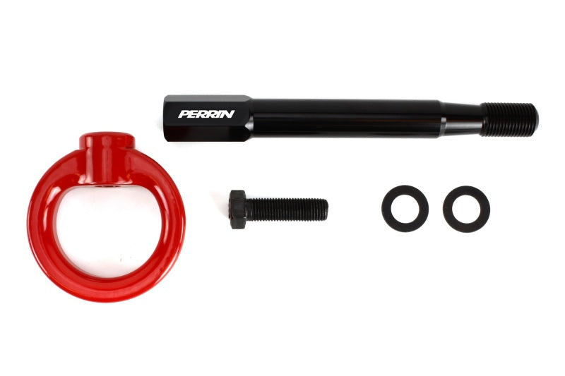 PERRIN 22-25 Toyota GR86 Tow Hook Kit (Front) - Red Perrin Performance Tow Hooks  AXOPROS