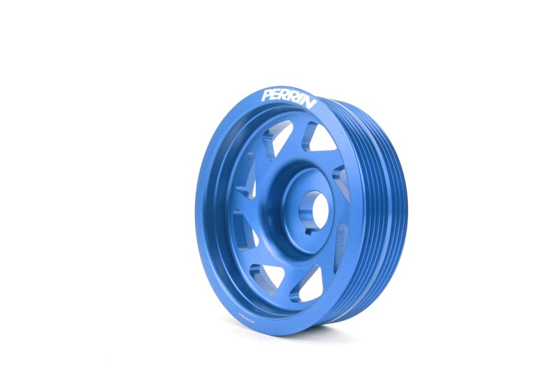 PERRIN 93-14 Subaru Impreza (Incl. 02-14 WRX) / 04-21 STI Lightened Crank Pulley - Blue Perrin Performance Pulleys - Crank, Underdrive  AXOPROS