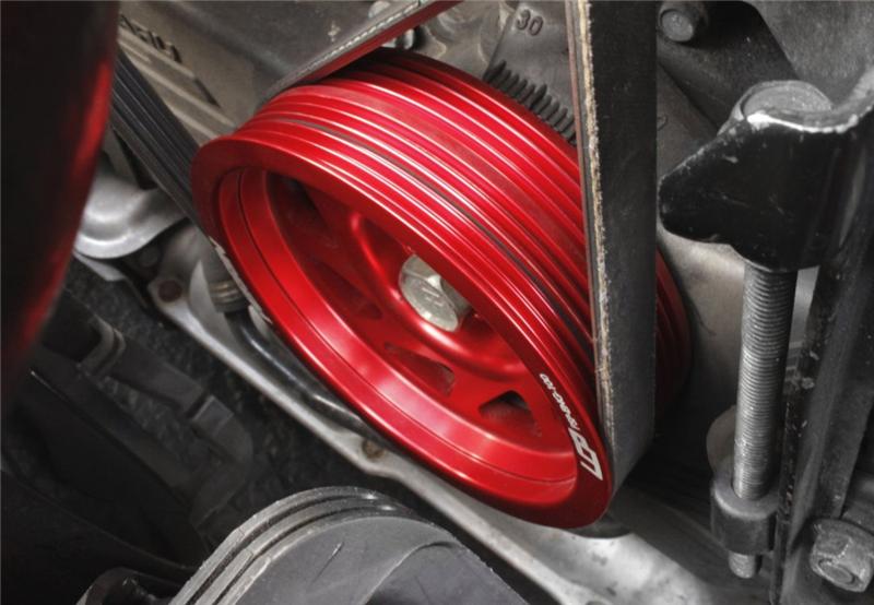 PERRIN 93-14 Subaru Impreza (Incl. 02-14 WRX) / 04-21 STI Lightened Crank Pulley - Red Perrin Performance Pulleys - Crank, Underdrive  AXOPROS