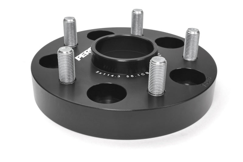 Perrin Subaru 25mm Wheel Spacers 5x114.3 BP w/56mm Hub - Black Perrin Performance Wheel Spacers & Adapters  AXOPROS