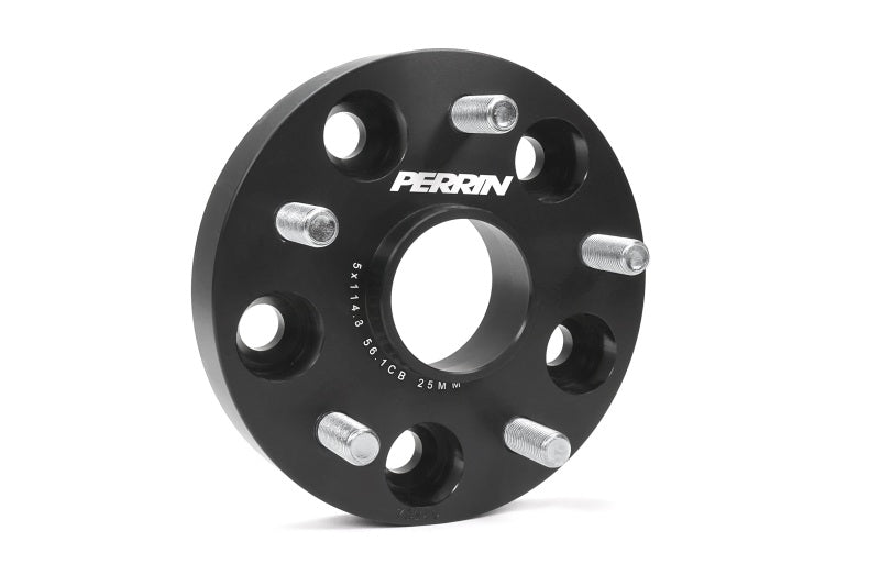 Perrin Subaru 25mm Wheel Spacers 5x114.3 BP w/56mm Hub - Black Perrin Performance Wheel Spacers & Adapters  AXOPROS