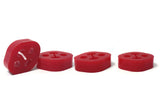 PERRIN Subaru / Universal 15mm ID 1.5in. Hole Offset Exhaust Hanger - Red (Sold Individually) Perrin Performance Brackets  AXOPROS