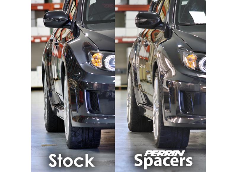 PERRIN Subaru/Toyota/Scion 15mm Wheel Spacers (Slip-On Style W/Studs) 5x114.3 & 5x100 56mm CB - Perrin Performance Wheel Spacers & Adapters  AXOPROS