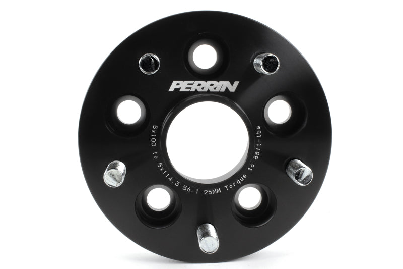 Perrin Wheel Adapter 25mm Bolt-On Type 5x100 to 5x114.3 w/ 56mm Hub (Set of 2) Perrin Performance Wheel Spacers & Adapters  AXOPROS