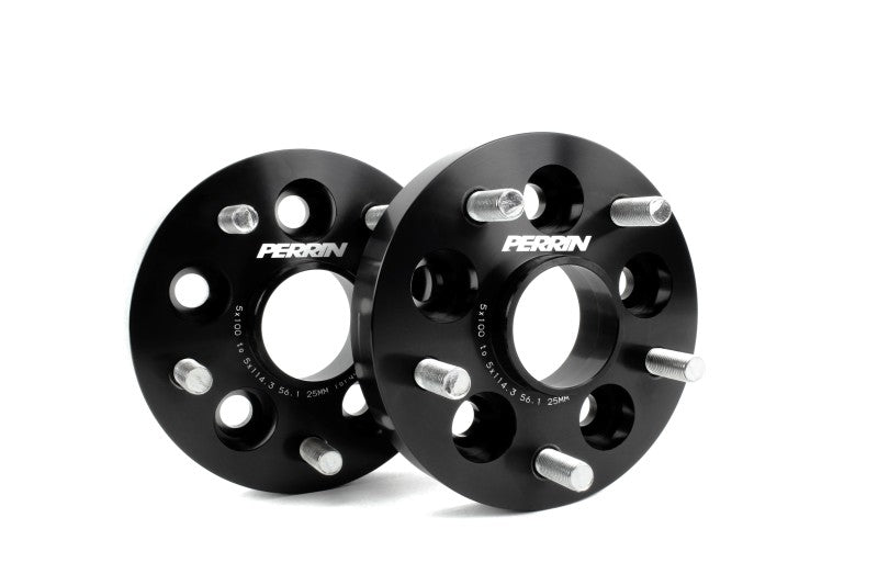 Perrin Wheel Adapter 25mm Bolt-On Type 5x100 to 5x114.3 w/ 56mm Hub (Set of 2) Perrin Performance Wheel Spacers & Adapters  AXOPROS