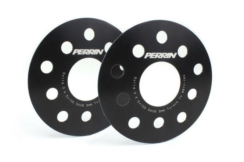 PERRIN Subaru/Toyota/Scion 3mm Wheel Spacers (Slip-On Style/No Studs) 5x114.3/5x100 56mm CB - Pair Perrin Performance Wheel Spacers & Adapters  AXOPROS