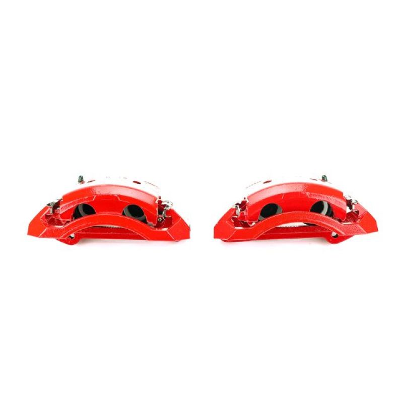 Power Stop 00-02 Dodge Ram 2500 Front Red Calipers w/Brackets - Pair PowerStop Brake Calipers - Perf  AXOPROS