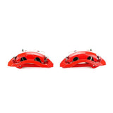 Power Stop 00-02 Dodge Ram 2500 Front Red Calipers w/Brackets - Pair PowerStop Brake Calipers - Perf  AXOPROS