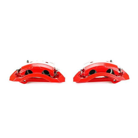 Power Stop 00-02 Dodge Ram 2500 Front Red Calipers w/Brackets - Pair PowerStop Brake Calipers - Perf  AXOPROS