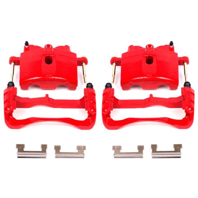 Power Stop 00-04 Cadillac DeVille Front Red Calipers w/Brackets - Pair PowerStop Brake Calipers - Perf  AXOPROS