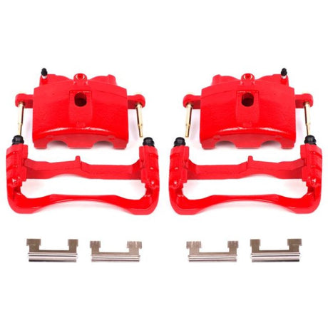 Power Stop 00-04 Cadillac DeVille Front Red Calipers w/Brackets - Pair PowerStop Brake Calipers - Perf  AXOPROS
